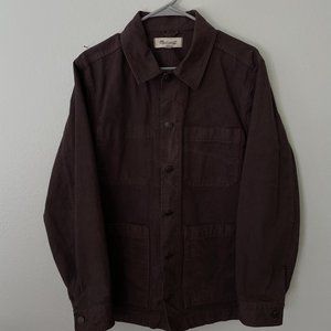 Madewell Men's Canvas Chore Jacket Roasted Espresso Small
